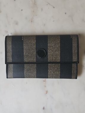 FENDI: Pequin Logo Vintage Wallet